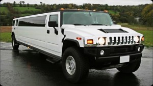 White Hummer Limo