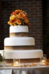 Fall Colors Wedding Cake