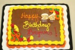 Fall Themed Birthday Cake