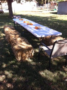 Fall Birthday Setup