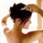 Up Swept Hair With Wedding Tiara