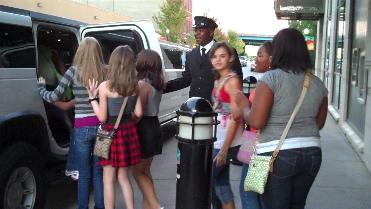 En Route To The Concert In A Stretch Limo