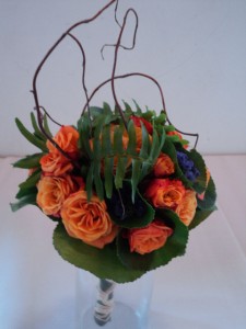 Unique Orange Bridal Bouquet